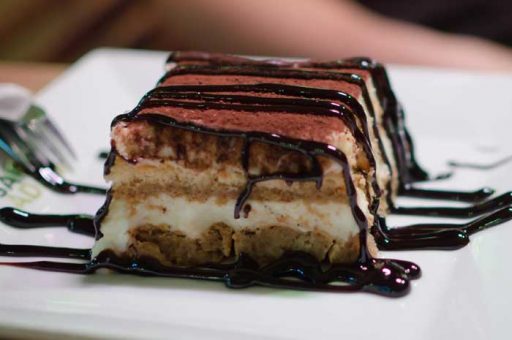 tiramisu contains raw eggs and so can be contaminated by salmonella